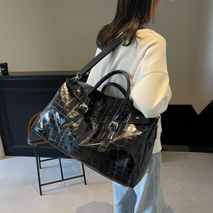 Krokodilstruktur Luxus Reise Duffle Tasche Karnz