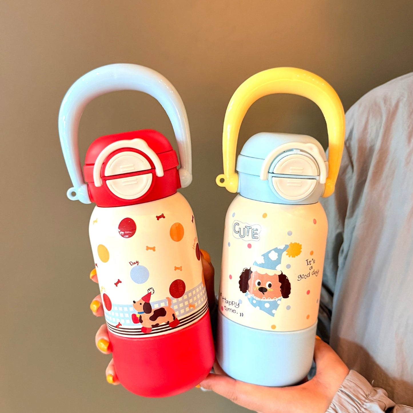 Damen Trinkflasche mit interaktivem Tierdesign Karnz