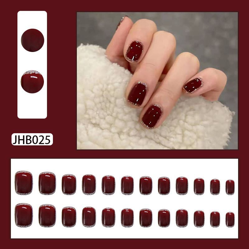 Deluxe Strass-Kante Press-On Nagelset Karnz