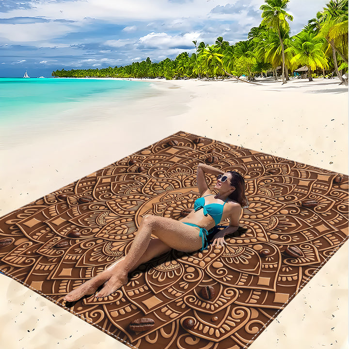 Mandala Design Strandmatte Karnz