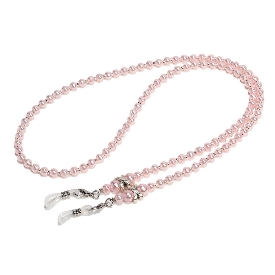 Elegante Kunstperlen Brillen Kette Karnz