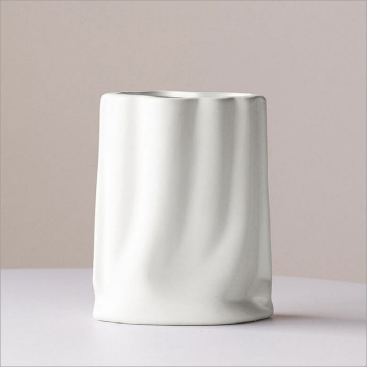 Zeitgenössische metallische dekorative Vase