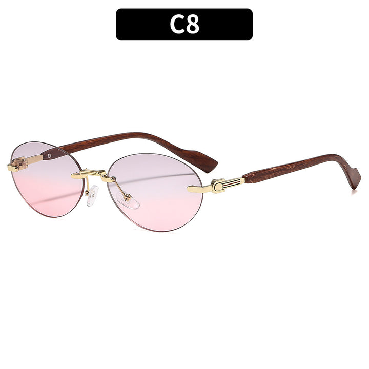 Elegante Übergroße Oval Sonnenbrille