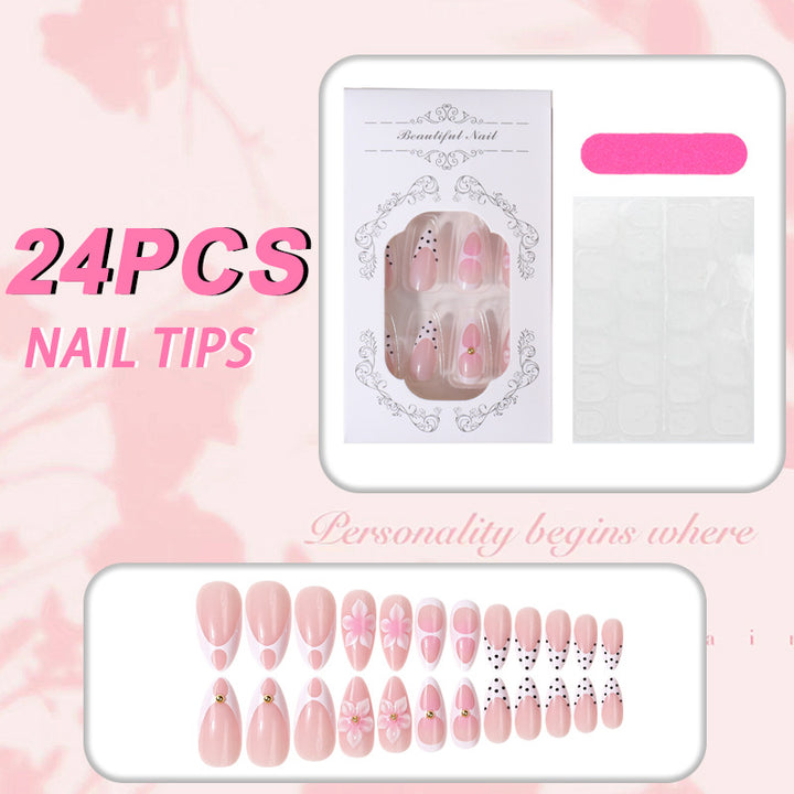 Künstlerisches Floral Design Nagelspitzen Set Karnz