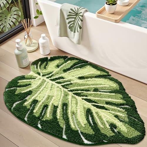 Monstera-Blatt-förmiger Teppich Karnz