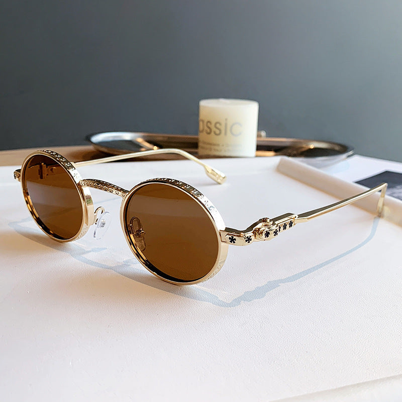 Damen Elegante Sonnenbrille mit filigranen Details Karnz