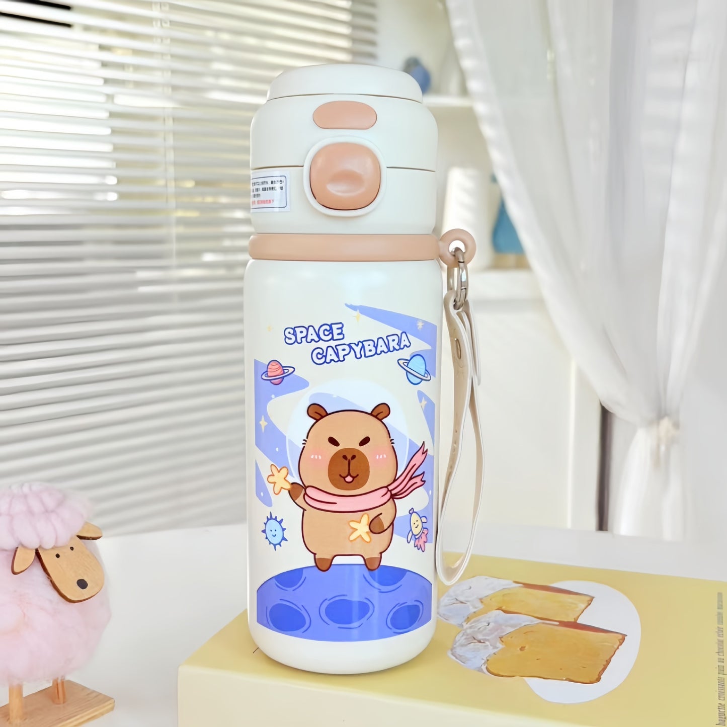 Damen Isolierte Trinkflasche mit süßem Tiermotiv Karnz
