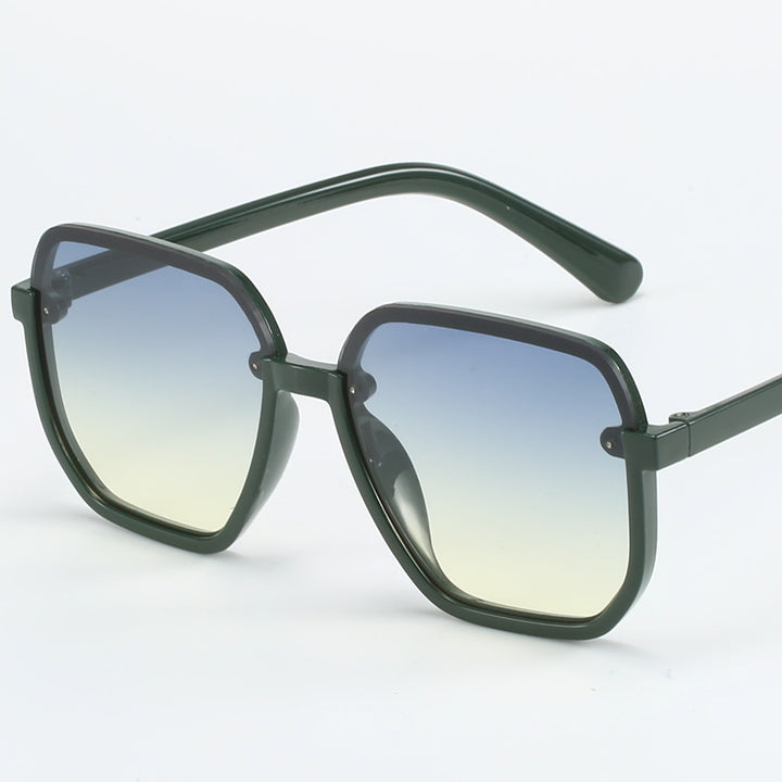 Damen geometrische Sonnenbrille im modernen Design Karnz