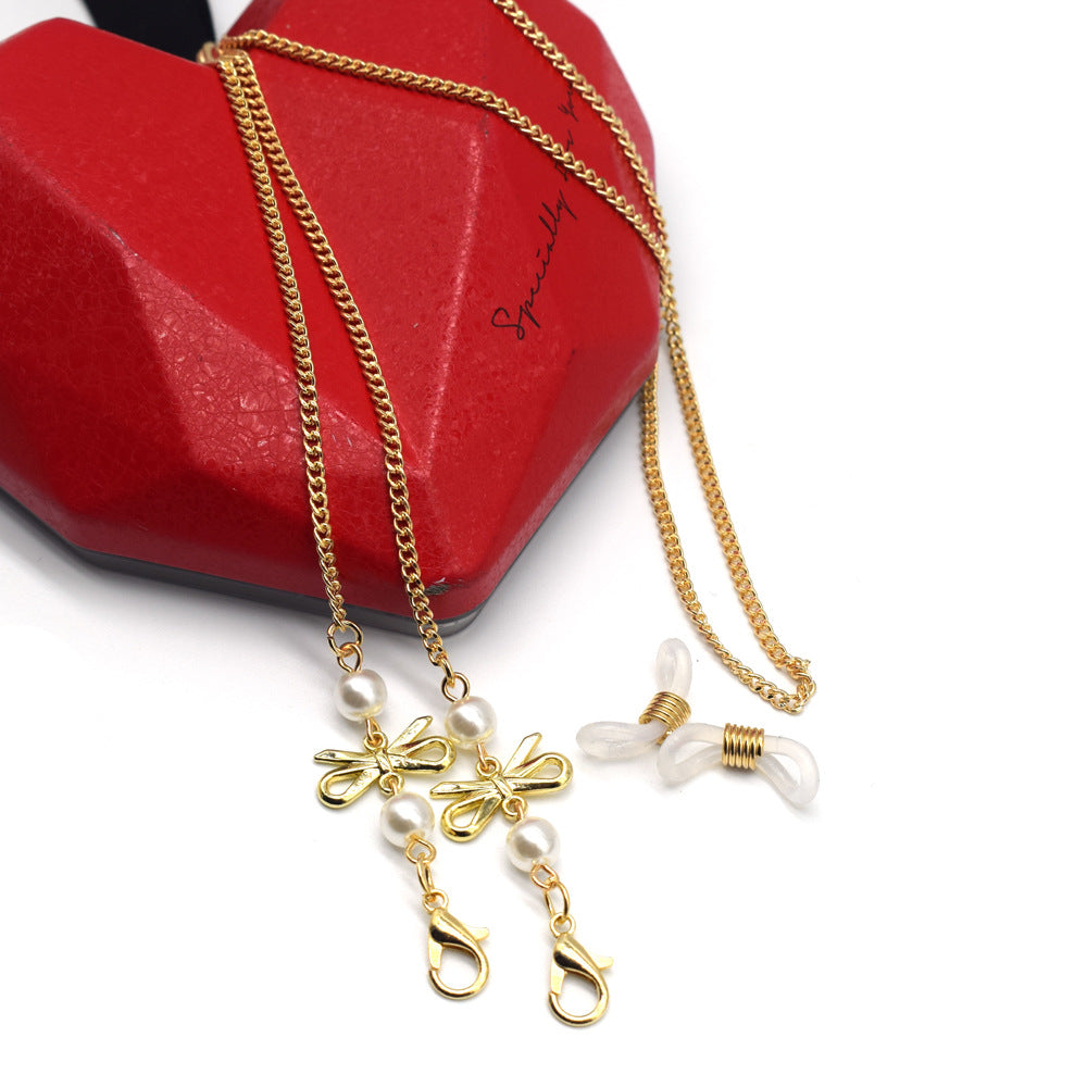 Elegante mit Perlen akzentuierte Brillenketten Karnz 1786692339