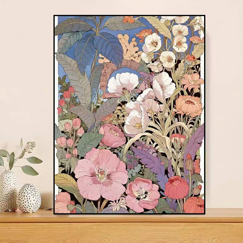 Blumenmotiv Leinwandkunst Karnz