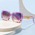 Damen Luxus-Sonnenbrille mit modischem Struktur-Rahmen Karnz