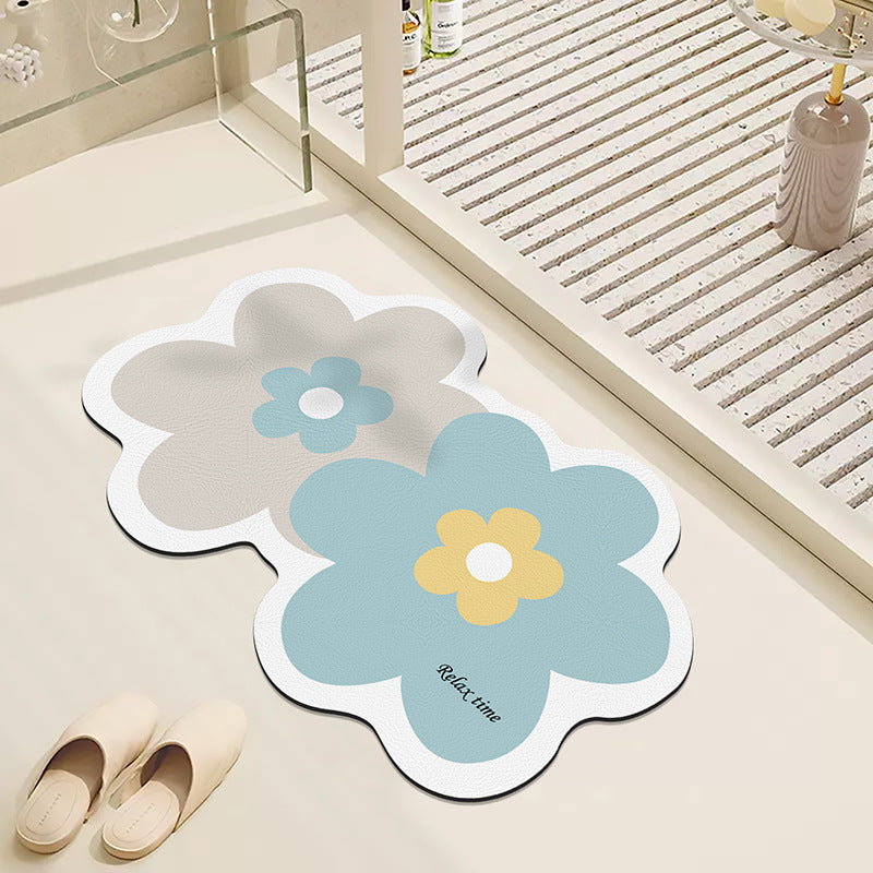 Floral Design Badmat für Badezimmer