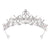 Damen Elegante Haarkrone mit filigranen Kristallverzierungen Karnz