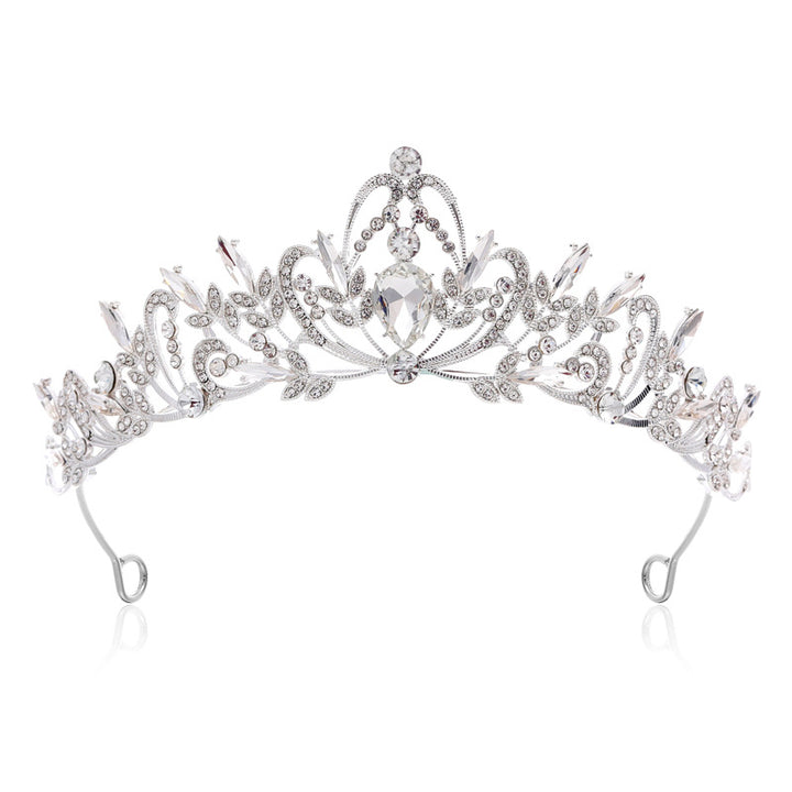 Damen Elegante Haarkrone mit filigranen Kristallverzierungen Karnz