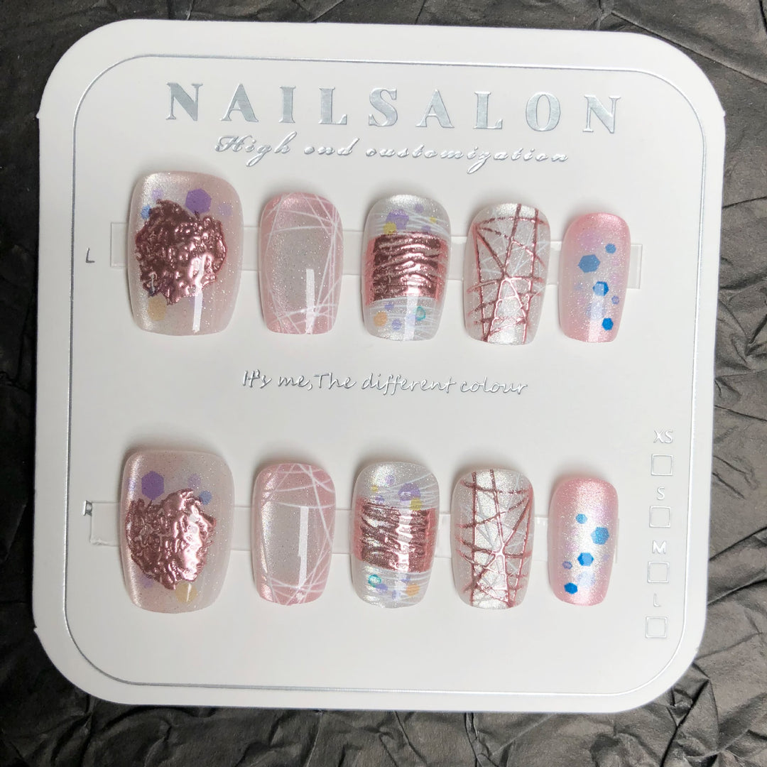 Premium dekorative Press-On-Nagelkunst