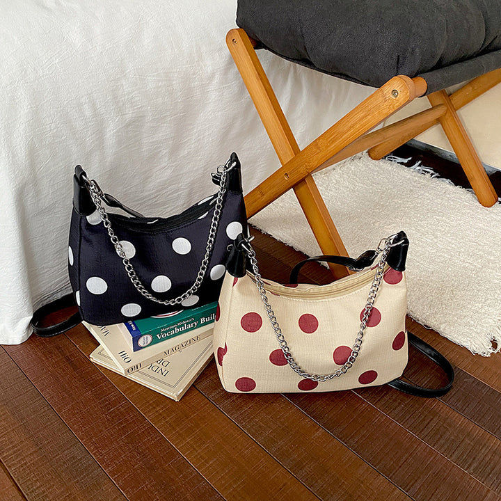 WoPolka Dot gemustertes Crossbody-Handtasche Karnz