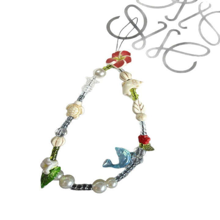 Handgemachter, von der Natur inspirierter, beaded Brillenhalter Karnz