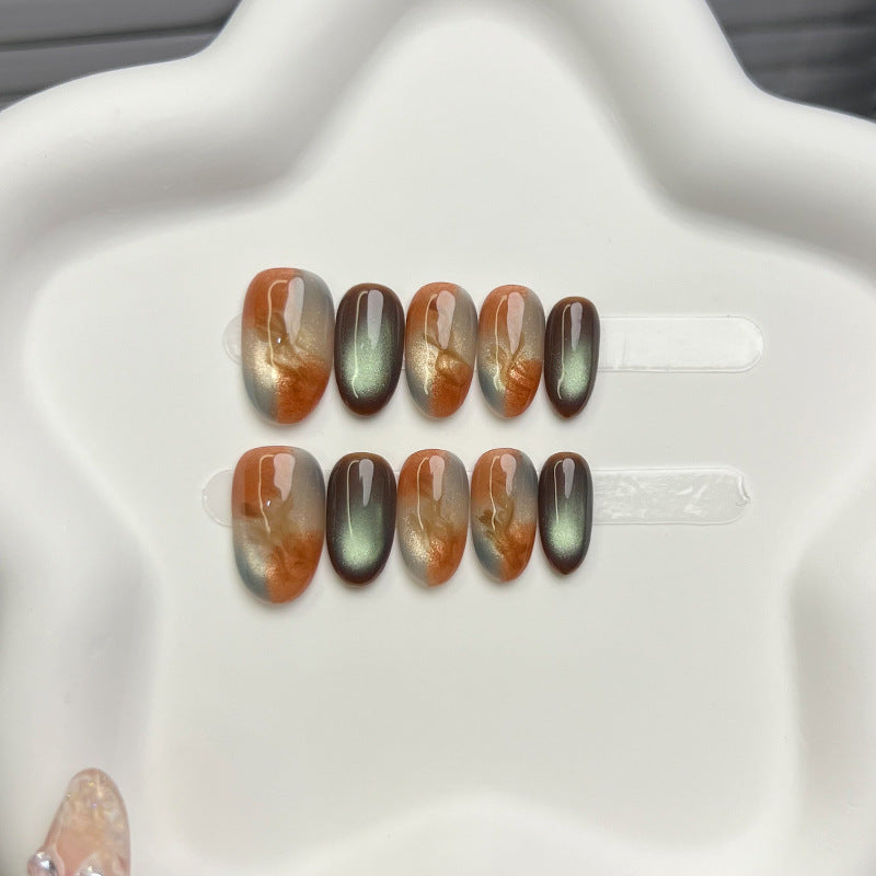 Marmoreffekt Press-On Nagelset