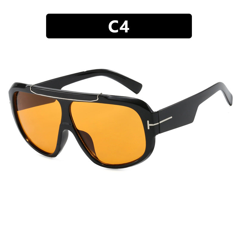Damen Oversized-Sonnenbrille im modernen, transparenten Design Karnz