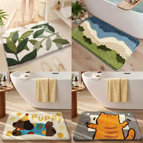 Plüsch-Badmatte mit Tiermotiven