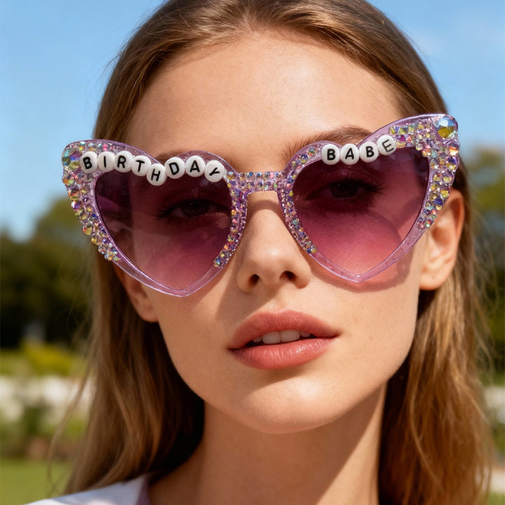 Geburtstagsthema Herzförmige Sonnenbrille Karnz