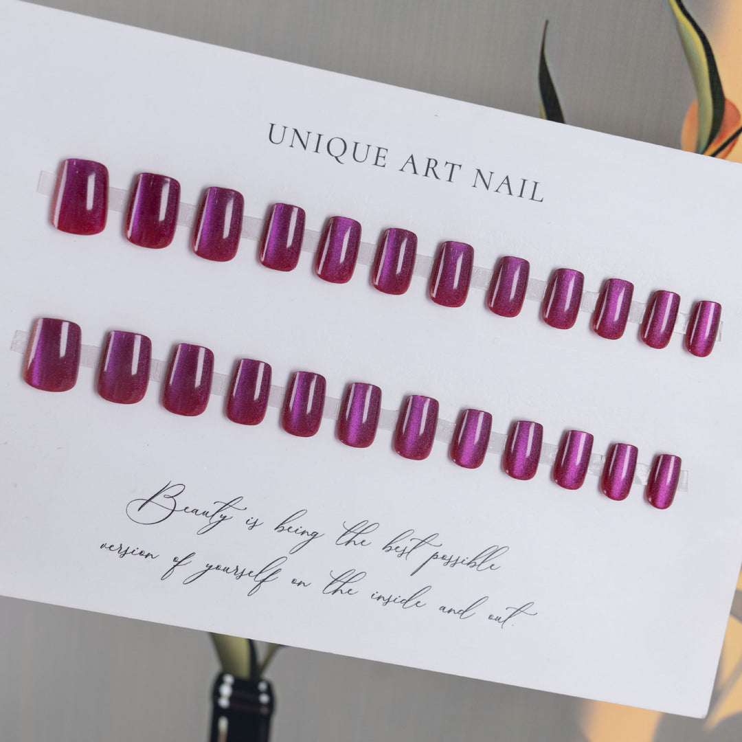 Glitzerndes ovales Press-On-Nagelset