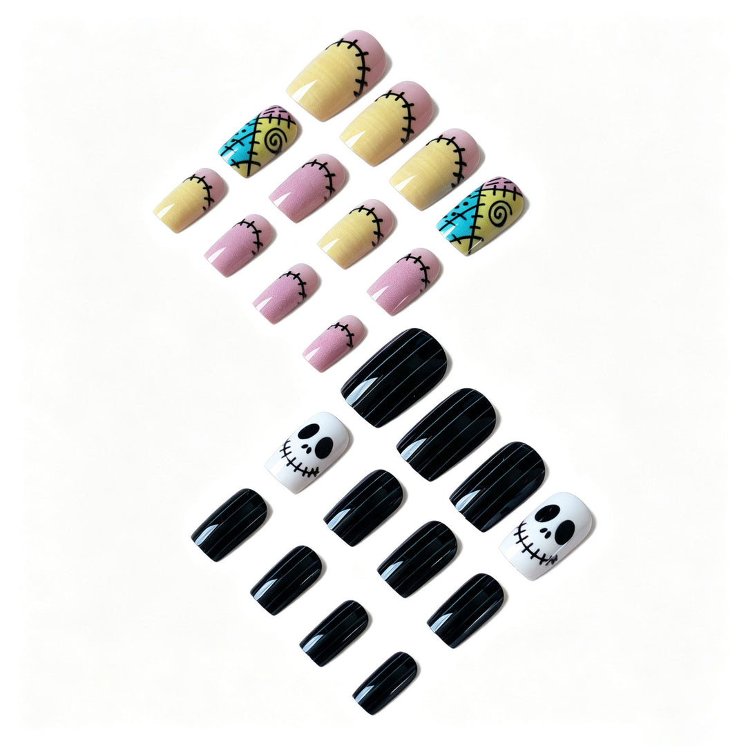 Künstlerische Halloween Nagelkunst