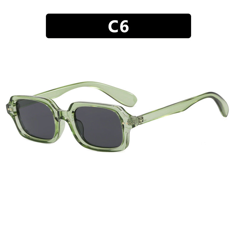 Damen stilvolle quadratische Sonnenbrille mit markanten Akzenten Karnz