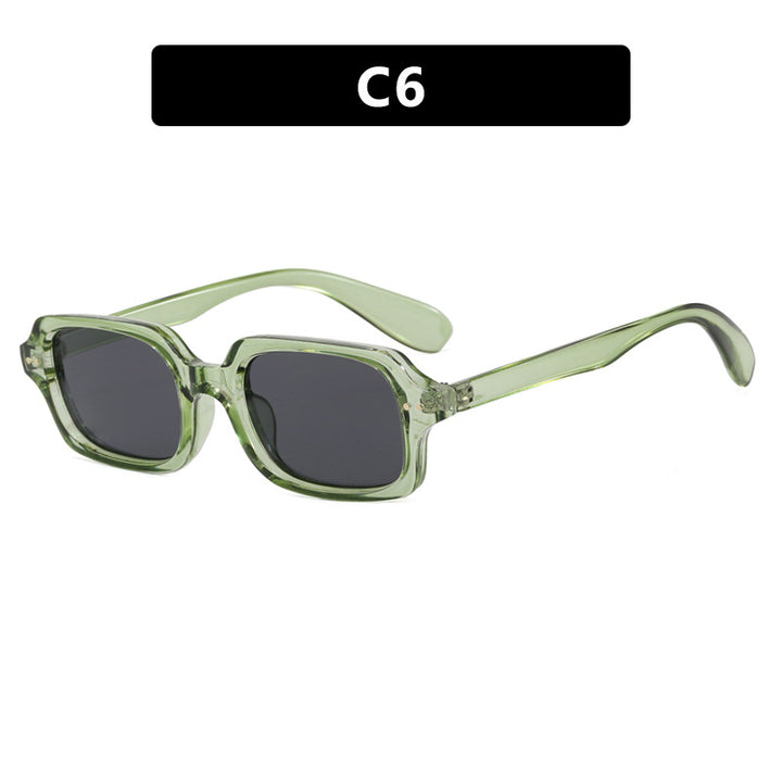 Damen stilvolle quadratische Sonnenbrille mit markanten Akzenten Karnz