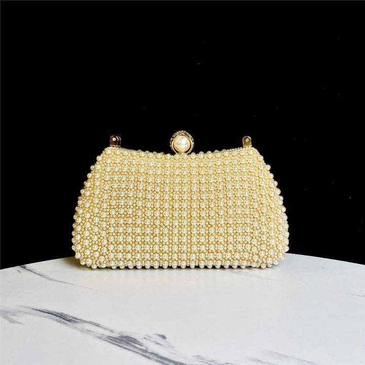 Perlenbesetzte Abendhandtasche