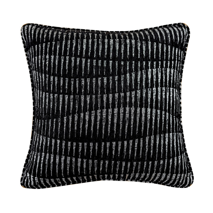Designer Dekokissen mit modernem Linienmuster