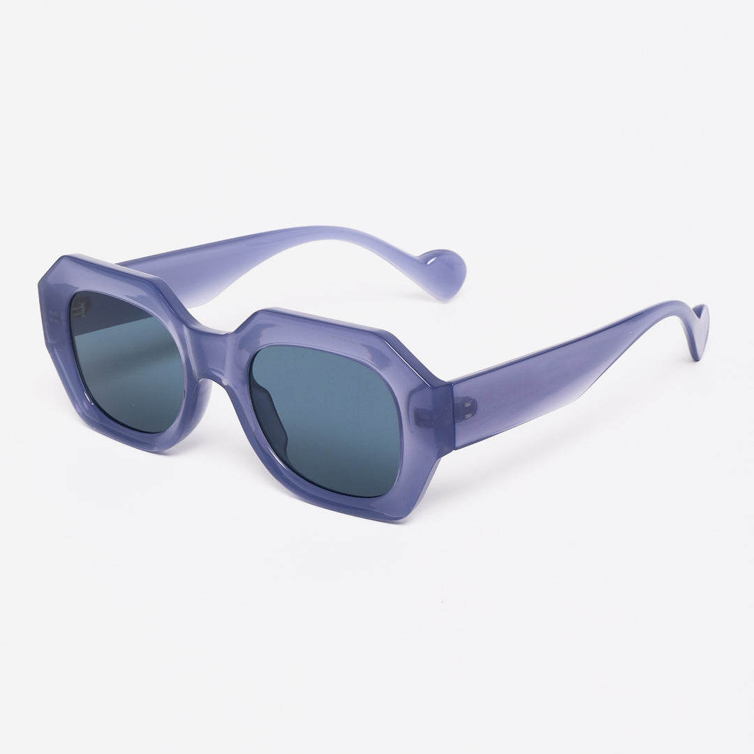 Damen Sonnenbrille im einzigartigen, achteckigen Design mit polarisierten Gläsern Karnz