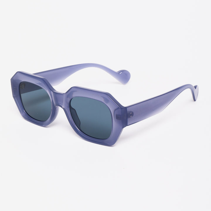 Damen Sonnenbrille im einzigartigen, achteckigen Design mit polarisierten Gläsern Karnz