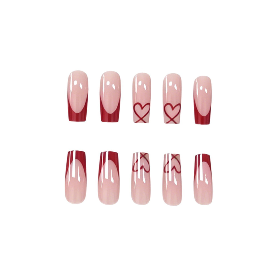 Künstlerisches dekoratives Press-On-Nagelset Karnz