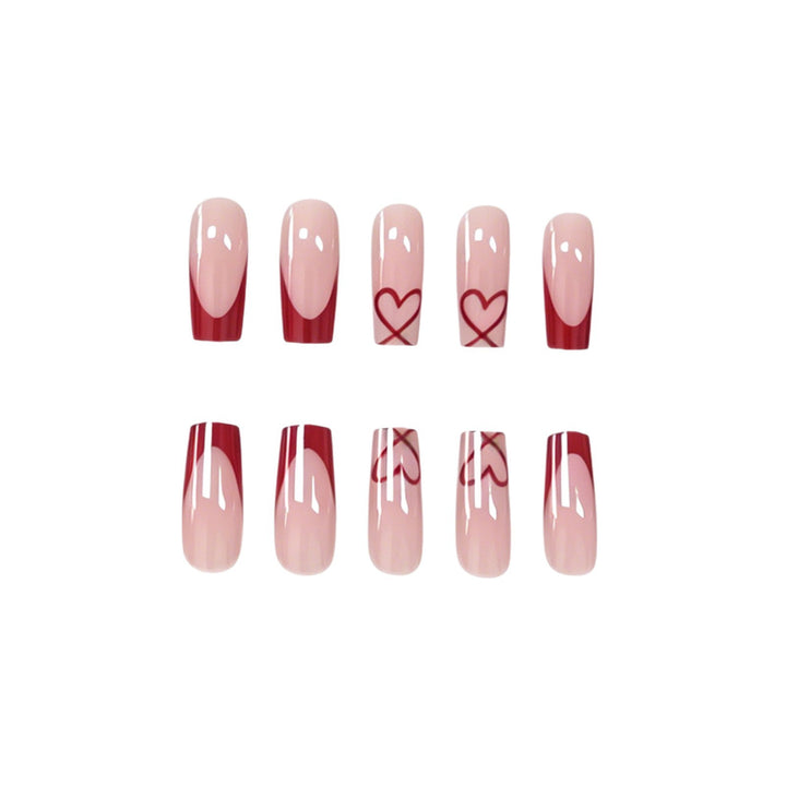 Künstlerisches dekoratives Press-On-Nagelset Karnz
