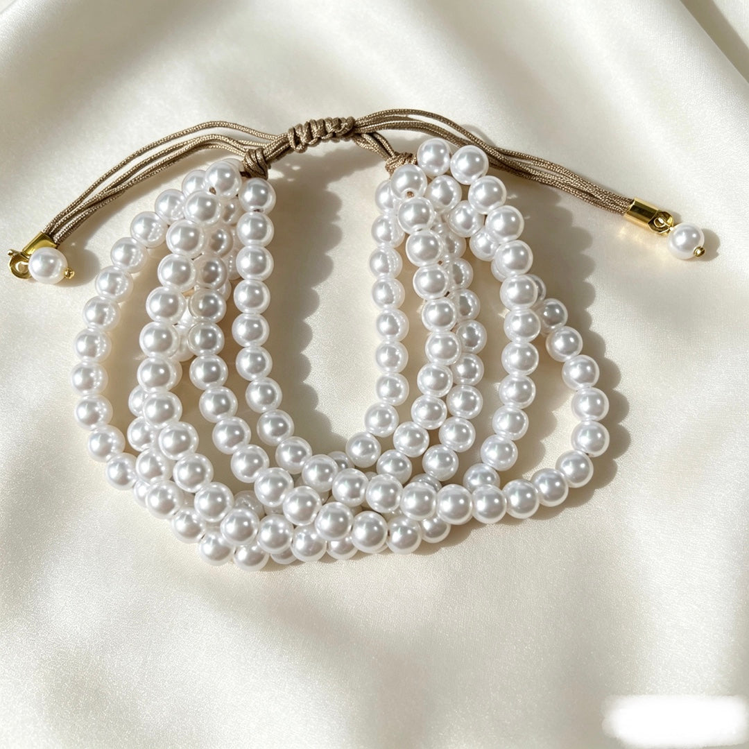Mehrschichtige Perlenarmband Karnz
