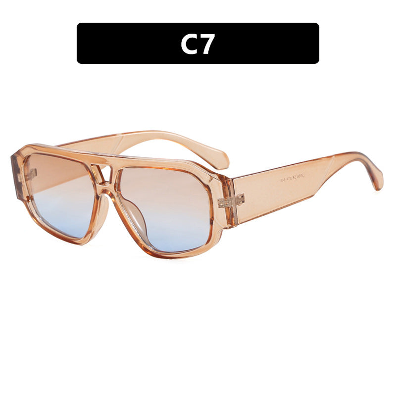 Damen Sonnenbrille mit auffälligem Octagon-Design und UV-Schutz Karnz