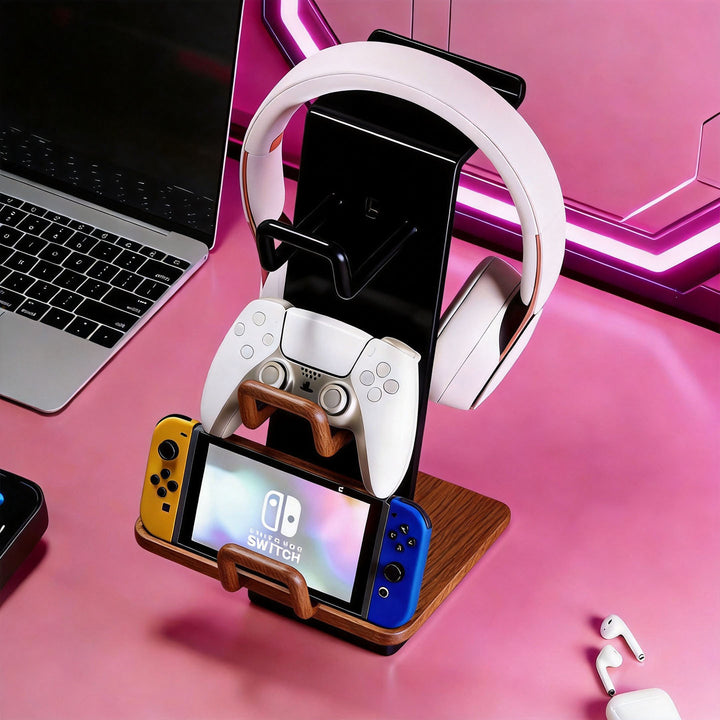 Multi-Geräte Gaming Headset und Controller Stand mit Dockingstation
