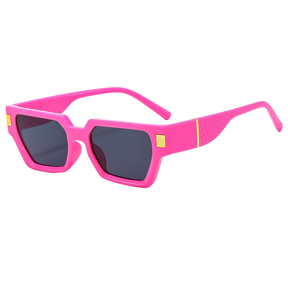 Damen Modische Sonnenbrille im markanten Design mit Honeyglass und strukturiertem Rahmen Karnz