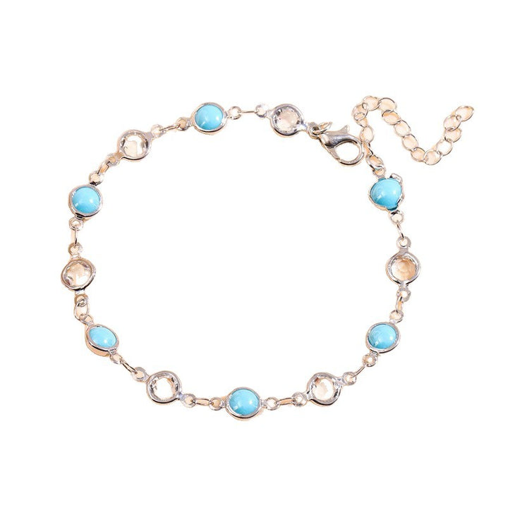 Elegante Perlen Charm Fußkettchen Karnz