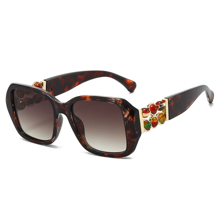Dekorative Oversized Quadrat Sonnenbrille Karnz