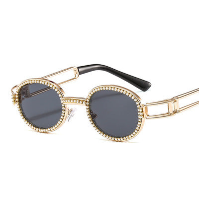 Damen modische Sonnenbrille mit glamourösem Rahmen Karnz