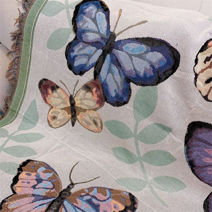Schmetterlingsmuster Dekorativen Überwurfdecke