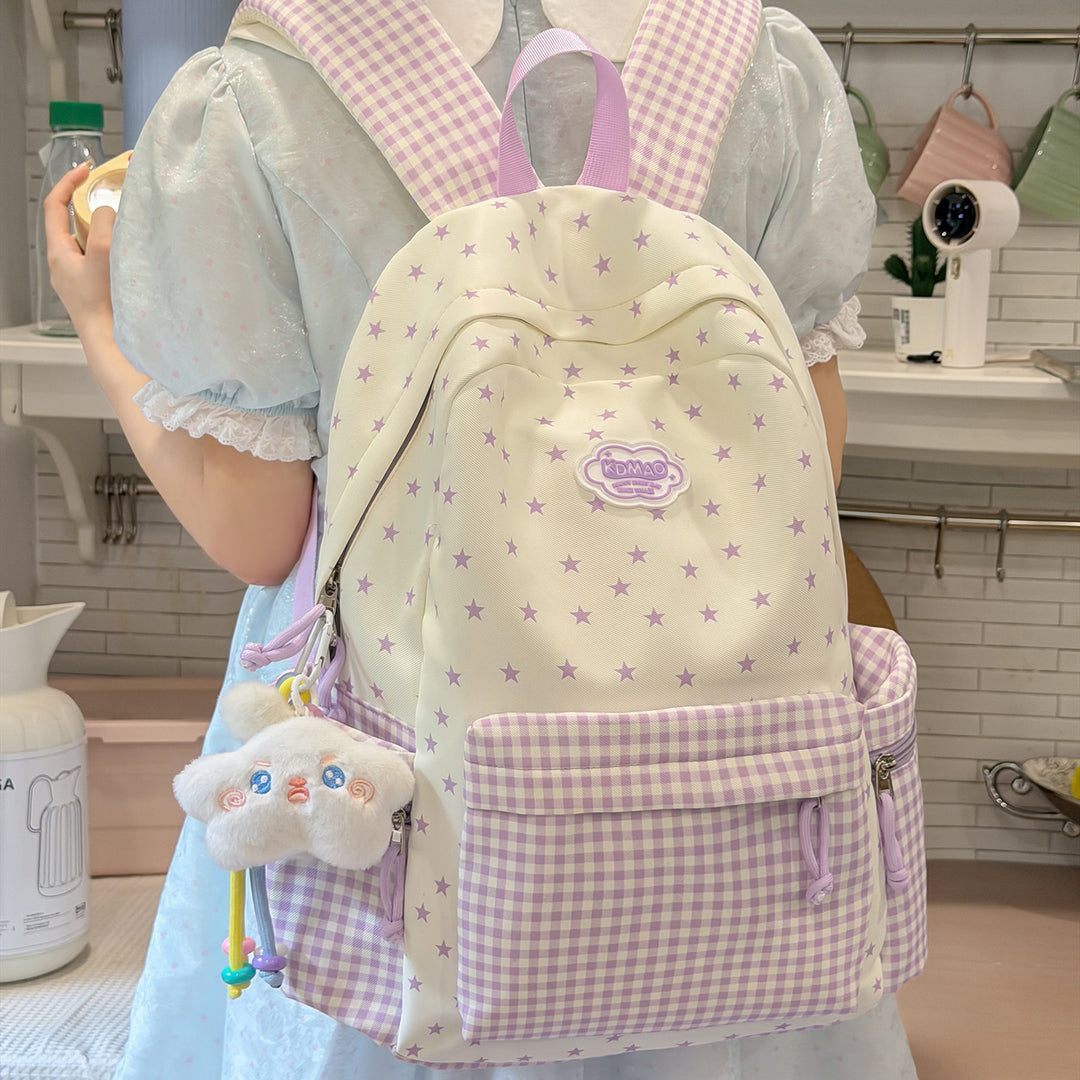 Stylischer Sternen-Print Rucksack Karnz