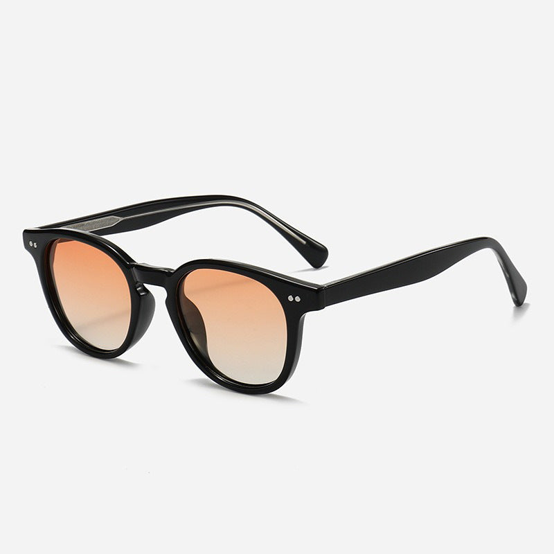 Damen Runde Sonnenbrille mit stilvollem Muster und UV-Schutz Karnz