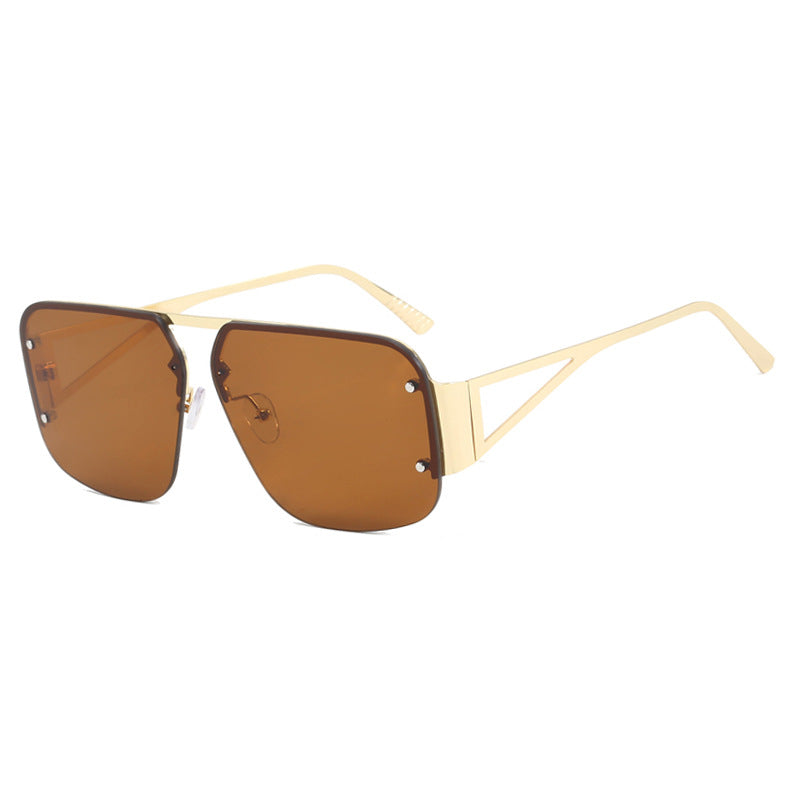 Damen optische Brille mit elegantem, geometrischem Design und hochwertigem Metallrahmen Karnz