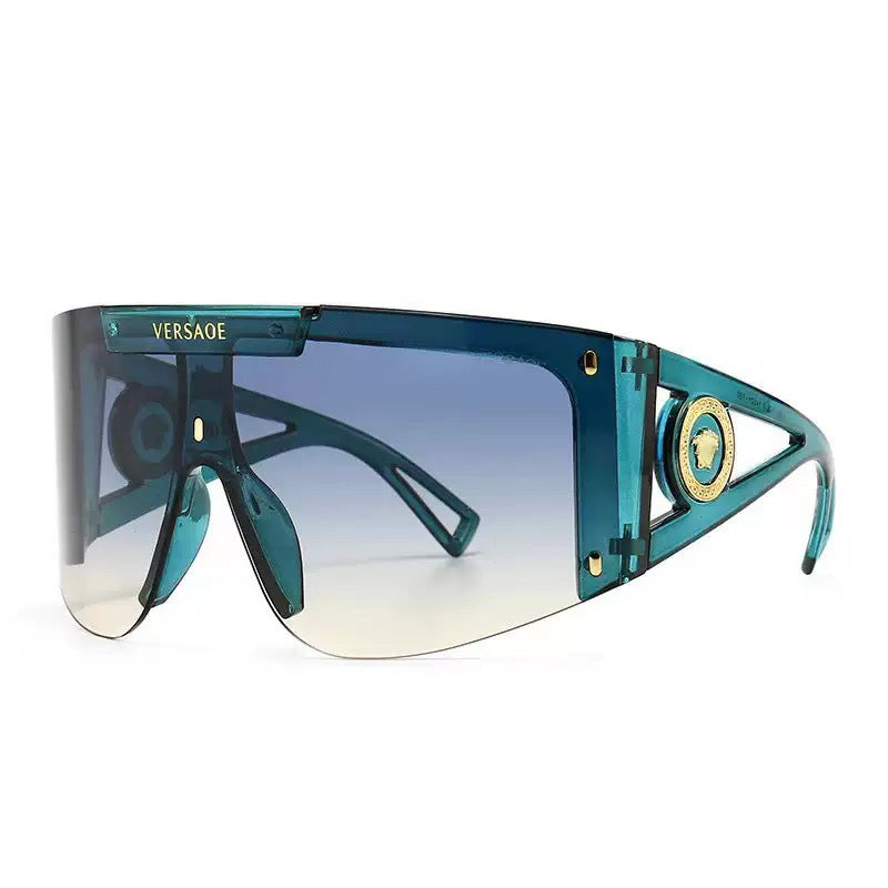 Damen futuristische Oversized-Sonnenbrille Karnz