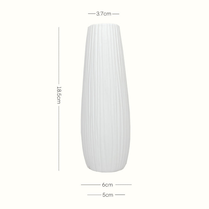 Elegante Slim Keramik Blumenvase