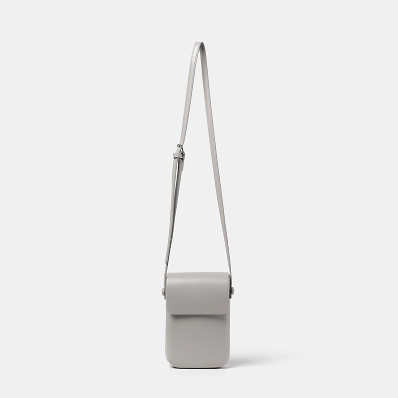 Kompakte Leder Crossbody Pouch Karnz