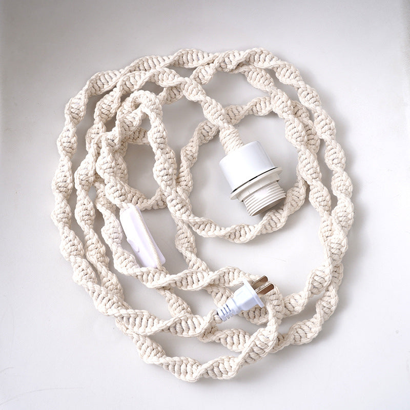 Macramé Pendelleuchte Schirm Karnz